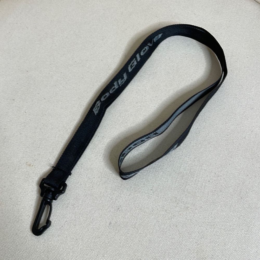 Vintage Black & Gray Body Glove Badge / Key Holder